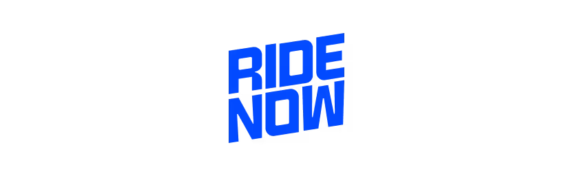 RideNow logo - on-demand transportation and vehicle rental service