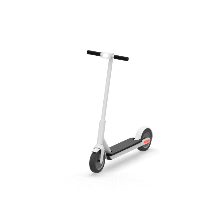White label electric kick scooter demonstrating flexible fleet options for urban micro-mobility.