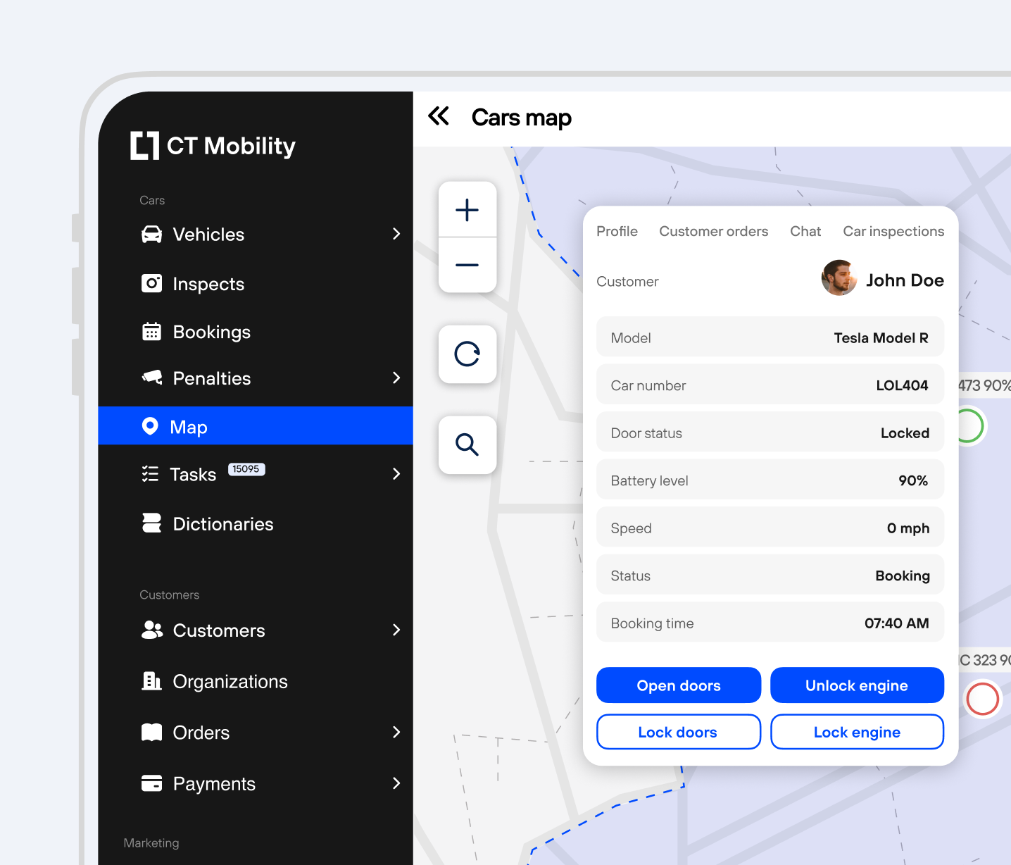 برنامج مشاركة السيارات - CT Mobility