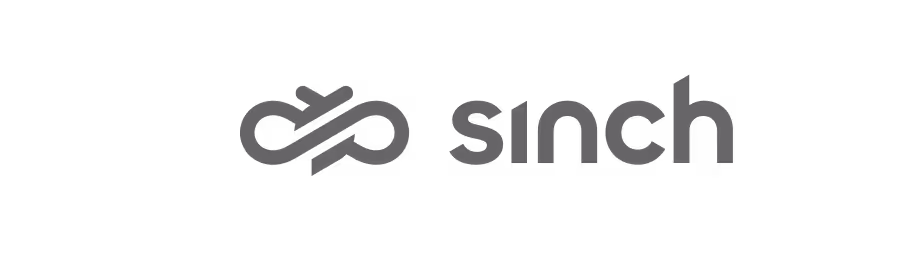 Sinch logo, cloud communications and messaging services provider